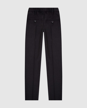 Stefano Ricci Children's dark gray wool trousers Y1T0900000W0019C