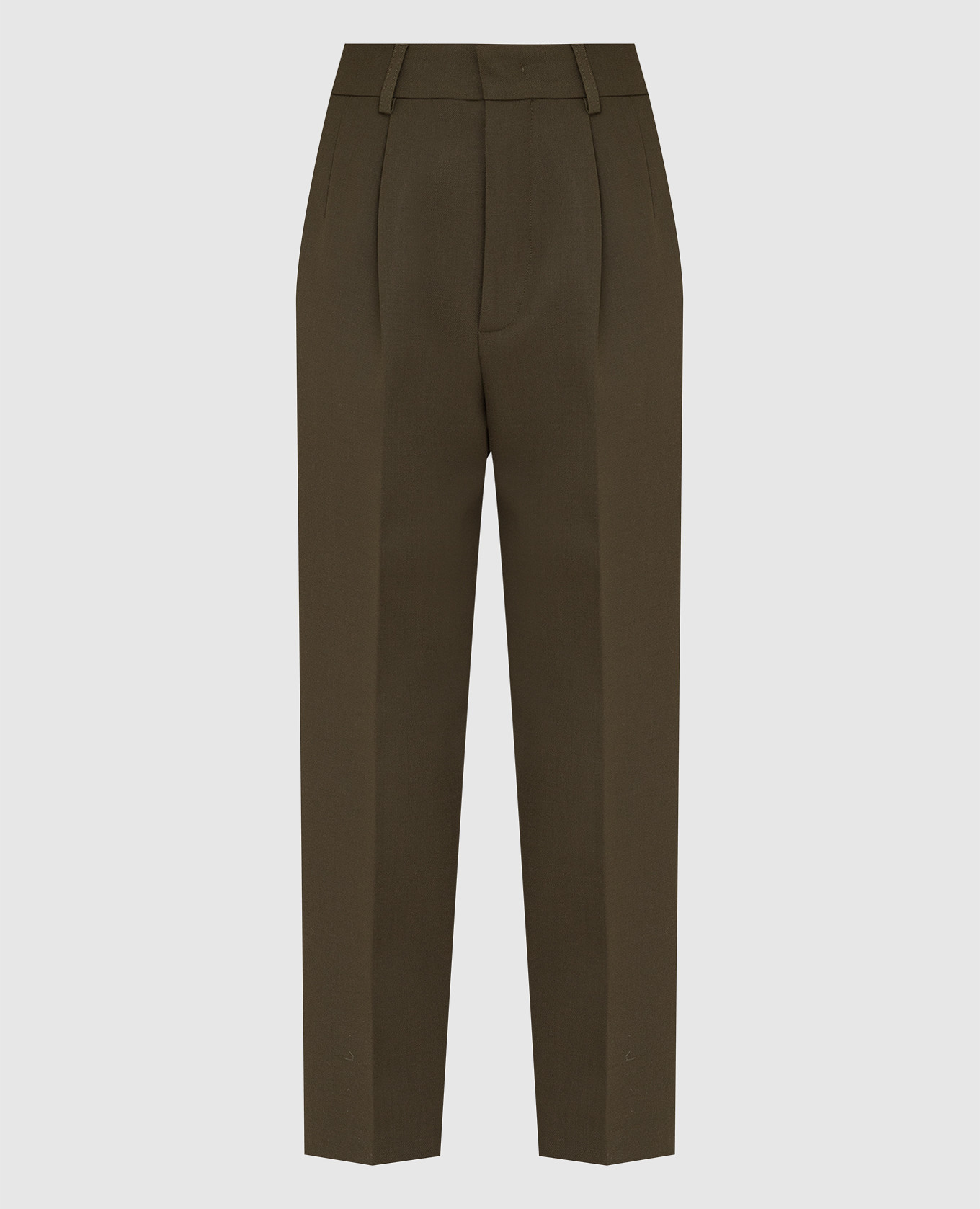 

Olive Visone Pants Max Mara Sportmax, Хаки
